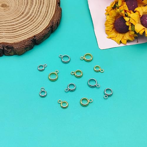 Miniatura 7 de 90 cuentas de acero inoxidable de 3 tamaños, cuentas de tubo de fianza de columna, cuentas de tubo de fianza de acero inoxidable para colgar