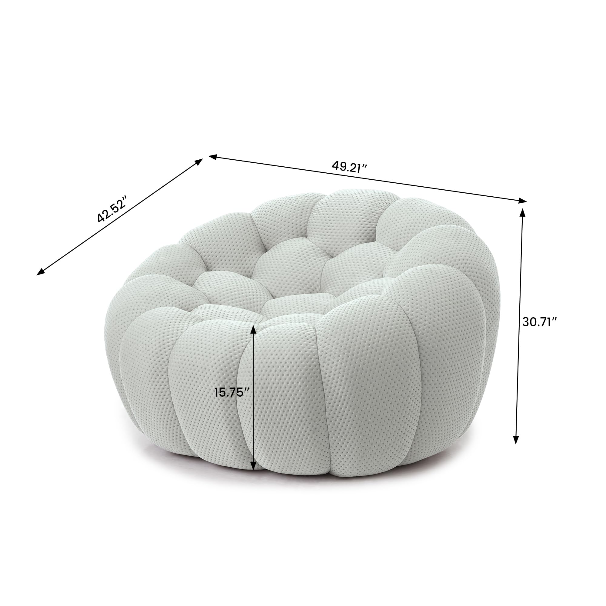 家具 USCPA Amazon.com: JACH 49.21'' Modern Lazy Floor Sofa, Oversized Bubble