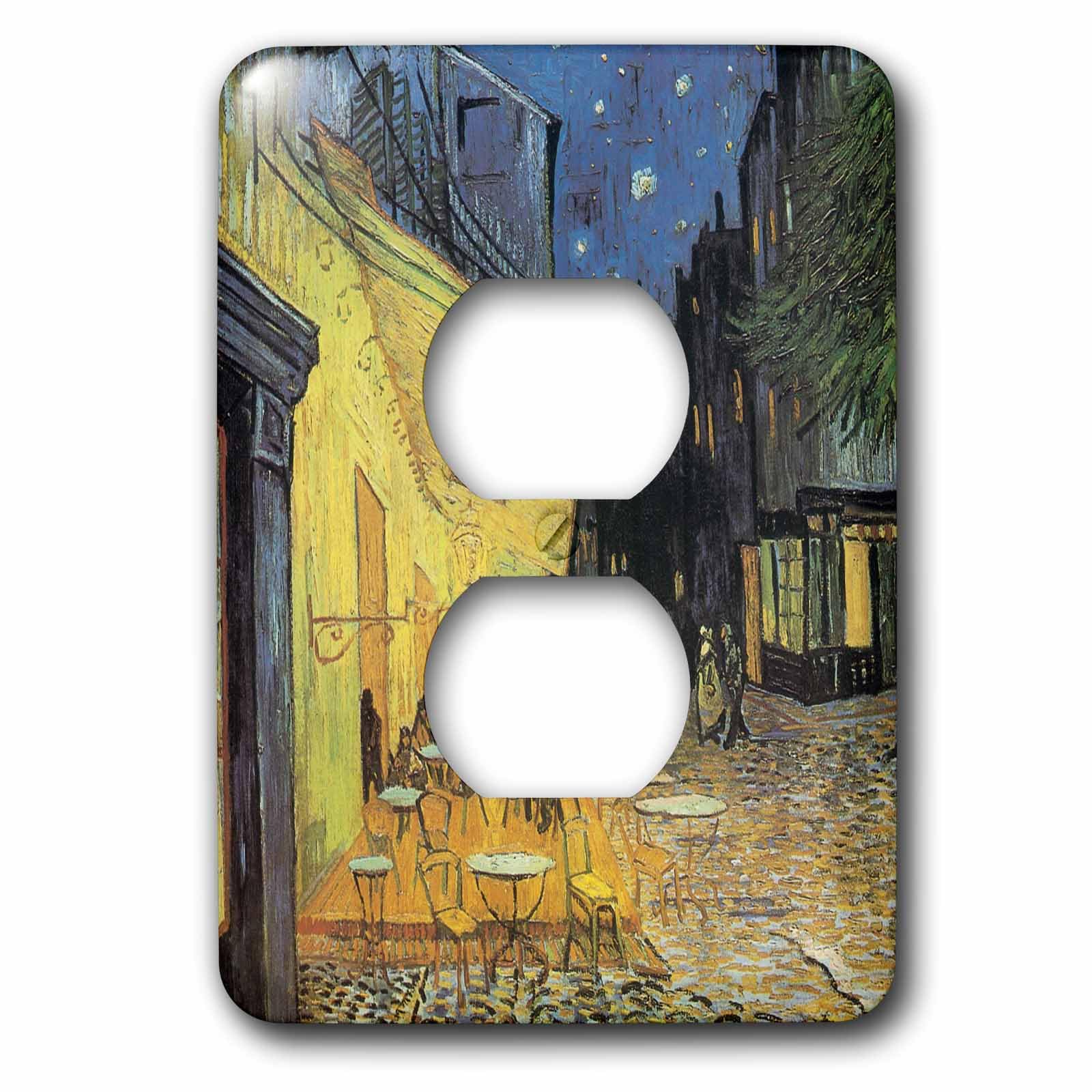 Cache-prise vintage double face multicolore 3dRose pour habillage mural de rénovation
