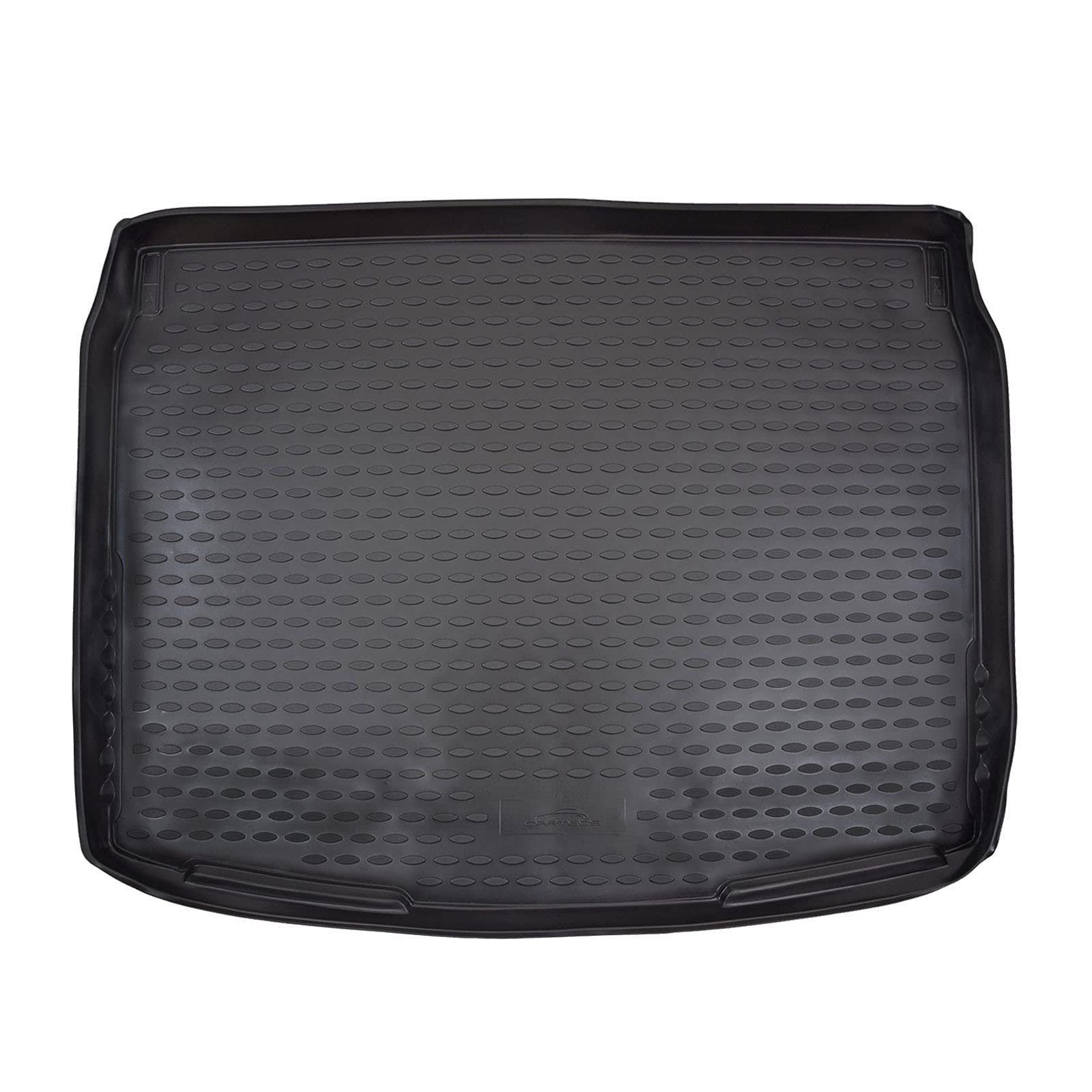 J&J AUTOMOTIVE Tapis de Coffre en Caoutchouc Premium Nissan Qashqai J11 2014-2021, Ajustement Spécifique, Bord Haut, Noir, Antidérapant, Inodore