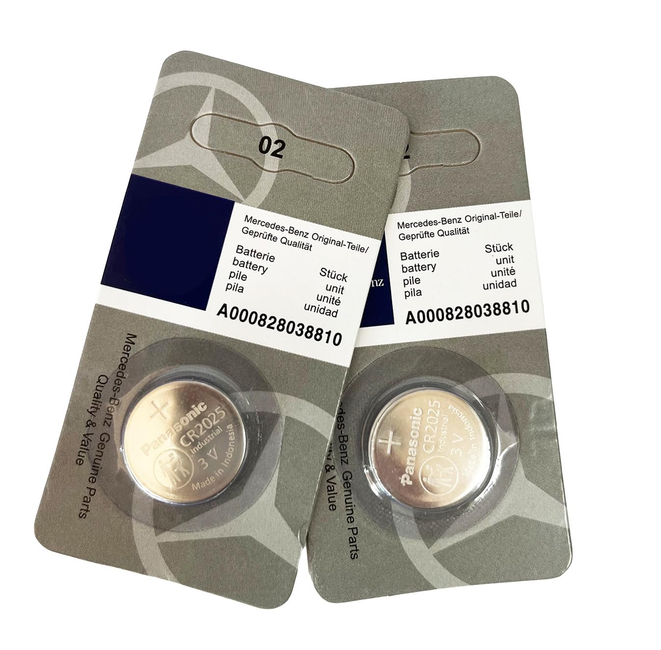 NEURODROP Genuine Original Replacement for Mercedes-Benz Remote Key Battery Keyless Entry A000828038810(2pcs)