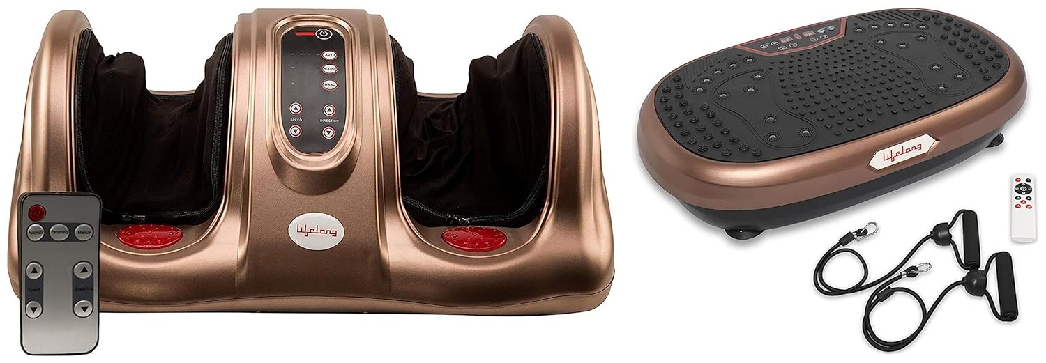 Lifelong LLM81 Foot Massager with Heat for Pain Relief & Kneading