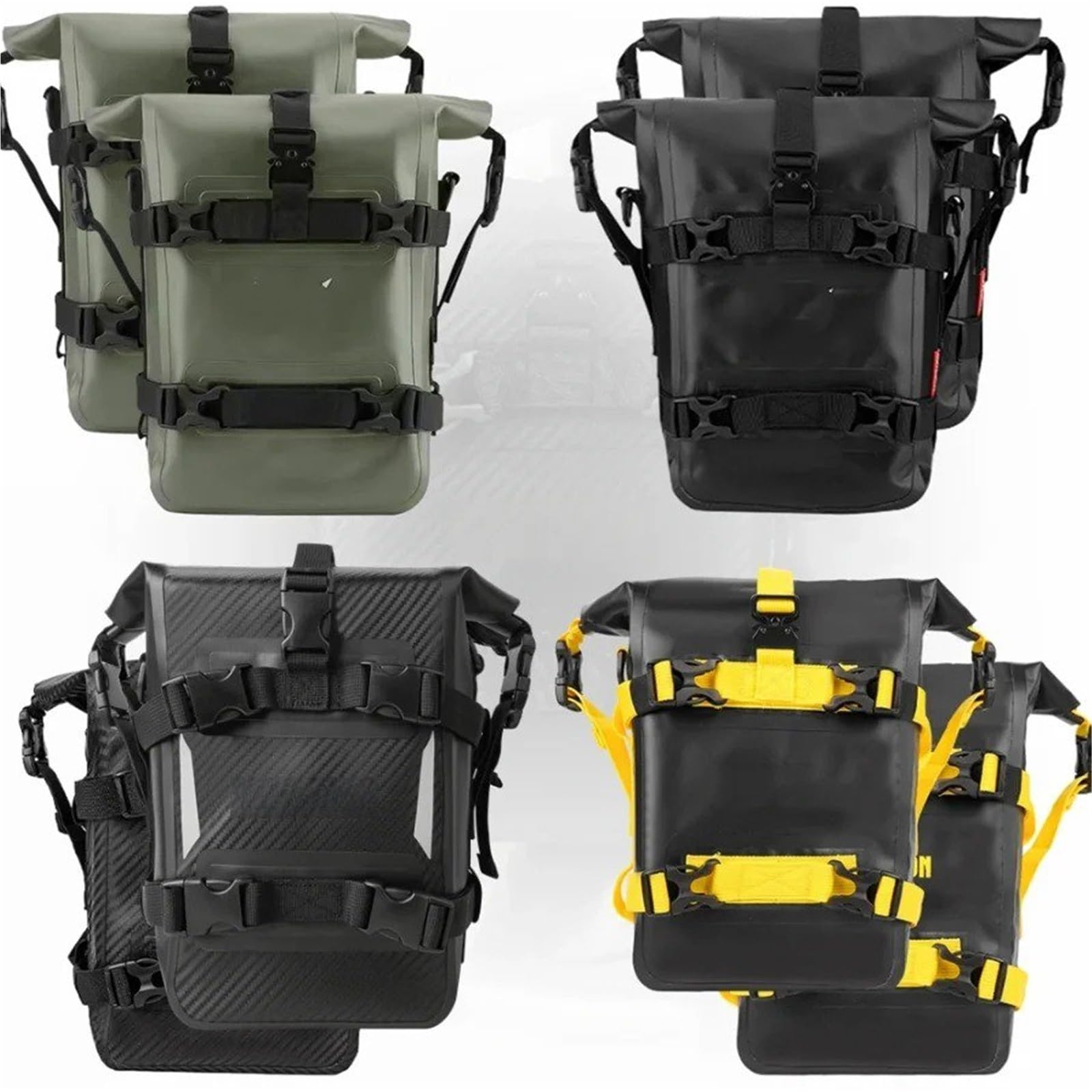 Borsa Moto Borsa Per Paraurti Moto 2 Pezzi Impermeabile 5L-8L Telaio Laterale Barra Protezione Portaoggetti Universale Strumenti Selle Motos Bagagli | Y