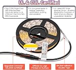 BTF-LIGHTING FCOB COB LED Bande 4000K Super Bright 1957LM/M 10M 2400LED Blanc naturel 24V UL Élevé Lumen CRI 90+ Dimmable LED lumière pour la chambre à coucher du Cabinet Home Intérieur Décor(Aucun contrôleur & Adaptateur)
