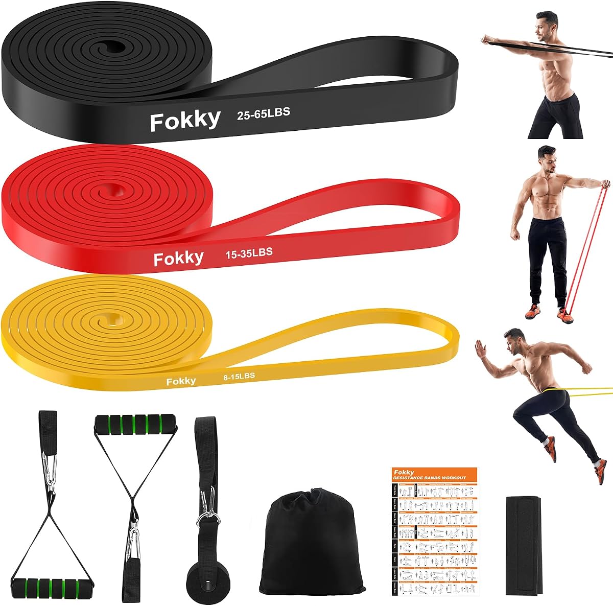 Fokky Gomas Elasticas Musculacion [Set of 3]
