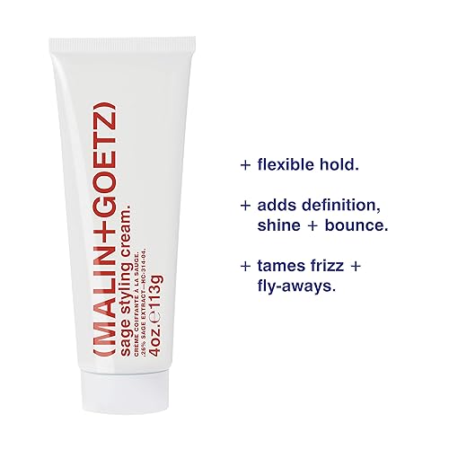 Miniatura 3 de Malin + Goetz Sage - Crema de peinado, producto para el cabello antiencrespamiento para todo tipo de cabello y texturas, ligero control y brillo del