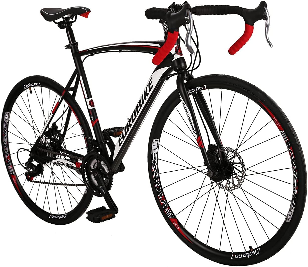 Eurobike XC550 Road Bike, 21 Speed Mens XL Road Bike,54cm Road Bicycle for Women,700c Mens Bicycle （54cm / Light Rm） : Everything Else