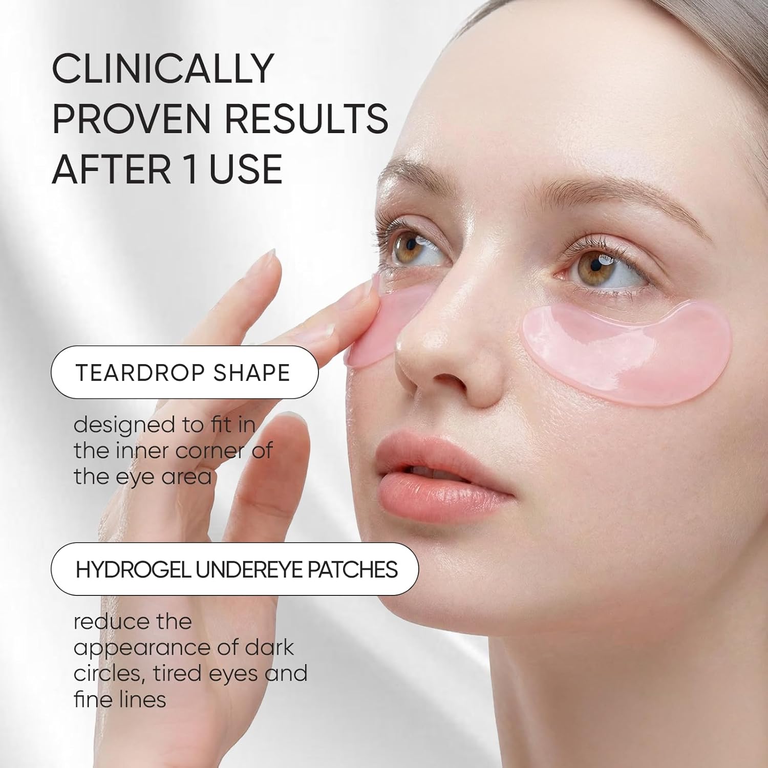 Instalift PDRN & Collagen Eye Patches, Under Eye Patches for Puffy Eyes and Dark Circles & Fine Lines, with Niacinamide, Hydrolyzed Collagen, Deep Moisturizing & Soothing Eye Mask, 24 Pairs - Image 2