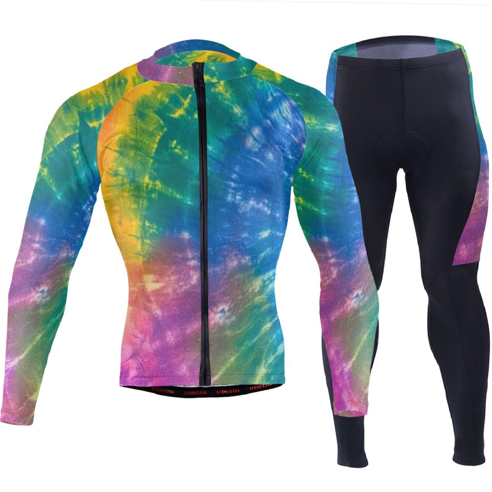 Kaltes Wetter Radtrikot mit Taschen Windbreaker Radshirts für Herren 3D gepolstert