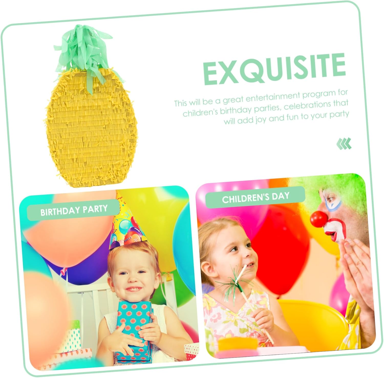 Creative Pineapple Pinata Pendant for Bridal Shower and Birthday Party Candy and Chocolate Filled Hanging Decoration Festive Fruit Theme for Wedding and Celebration