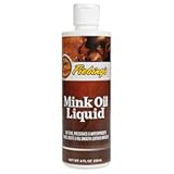 Fiebing&apos;s Liquid Mink Oil for Leather Boots &lpar;8 fl oz&rpar; - Leather Cleaner & Conditioner - Waterproof&comma; Preserve&comma; Soften All Smooth Leathercraft & Vinyl - Prevents Salt Stains - Use On Couch&comma; Shoe&comma; Purse