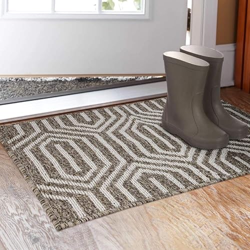 Vista 85 de Tapete para interiores de 32 x 48 pulgadas, tapete absorbente para puerta delantera y trasera, parte trasera de goma, antideslizante, atrapador