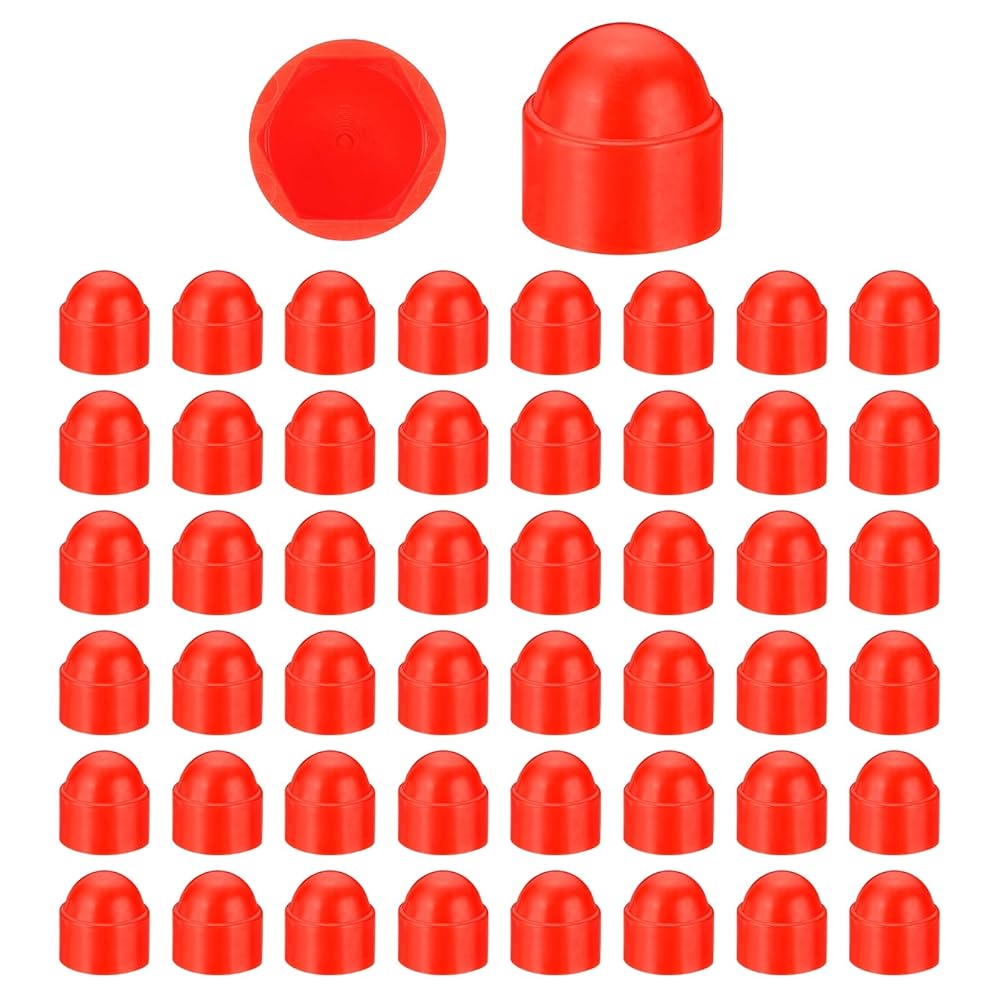 PATIKIL 100 Pcs M10 Hex Nut Covers - Nylon Acorn Caps for Bolt Protection