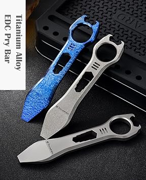 Hamans Titanium EDC Plier Multi Tool Bottle Opener Nail Puller Clover Wrench Driver Compact Size EDC Multitool