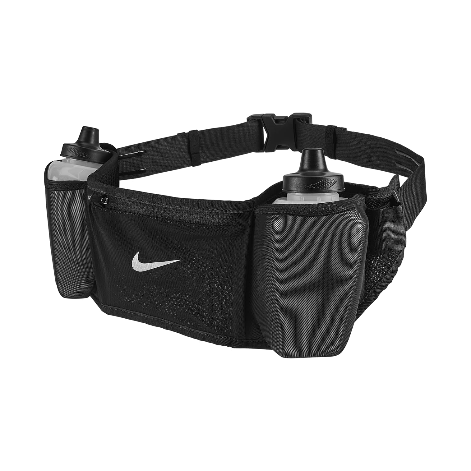 Nike Unisexe Flex Stride DBL Ceinture Porte-Bouteille Black/Black/Silver 709ml