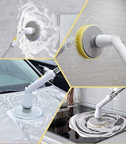 Miniatura 8 de Sweepulire Almohadilla para fregar y cabezales de cepillo de fregona de felpilla reemplazables para cepillos de limpieza Sweepulire