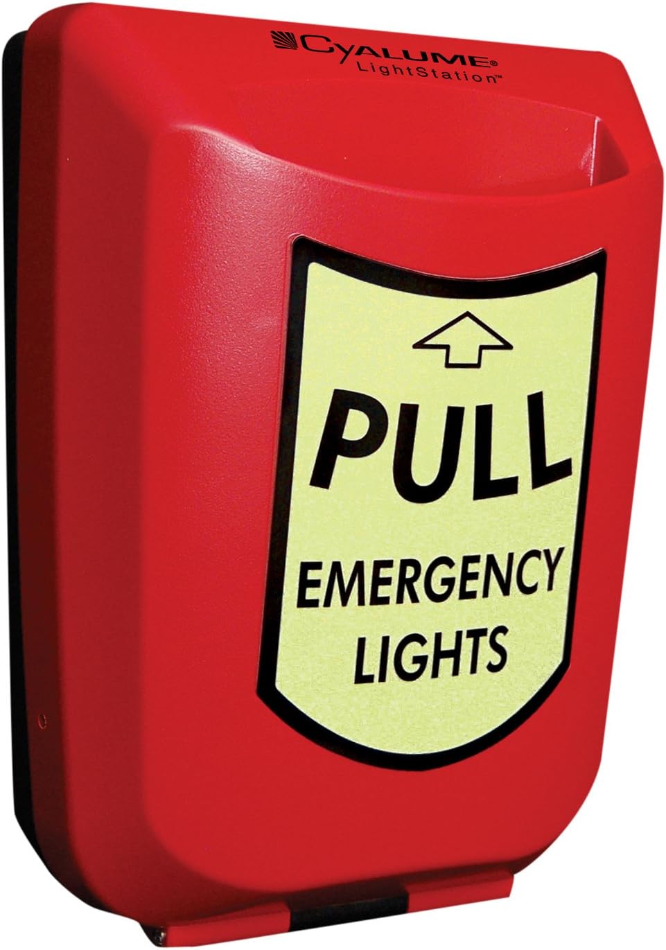 Cyalume Model 20 Emergency Lightstation, Wall Mounted Evacuation Light, Includes 20 SnapLights Light Sticks - Yellow, Red Case
