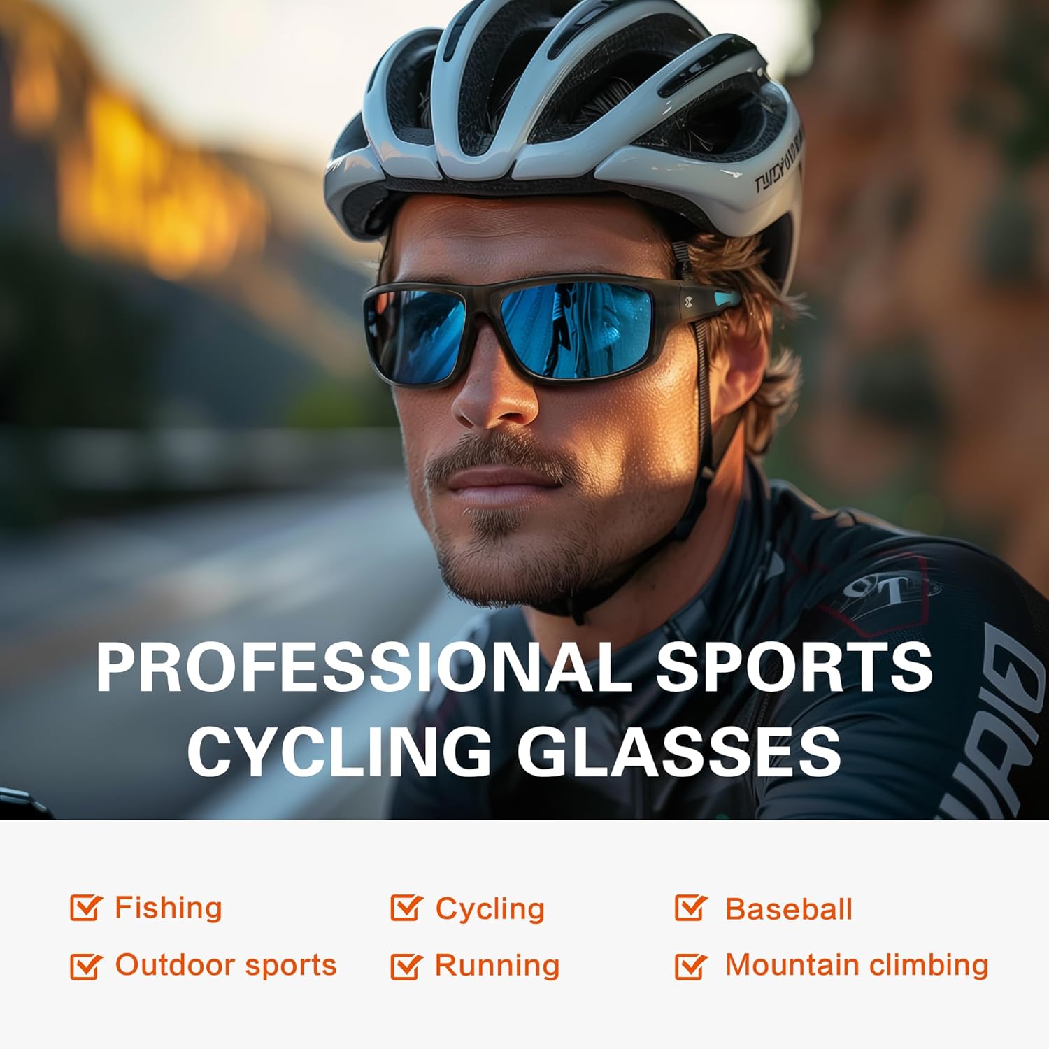 suoso Sports Polarized Sunglasses for Men: Women UV400 Protection Wrap Around Sun Glasses for Golf Fishing Running Driving - Image 7