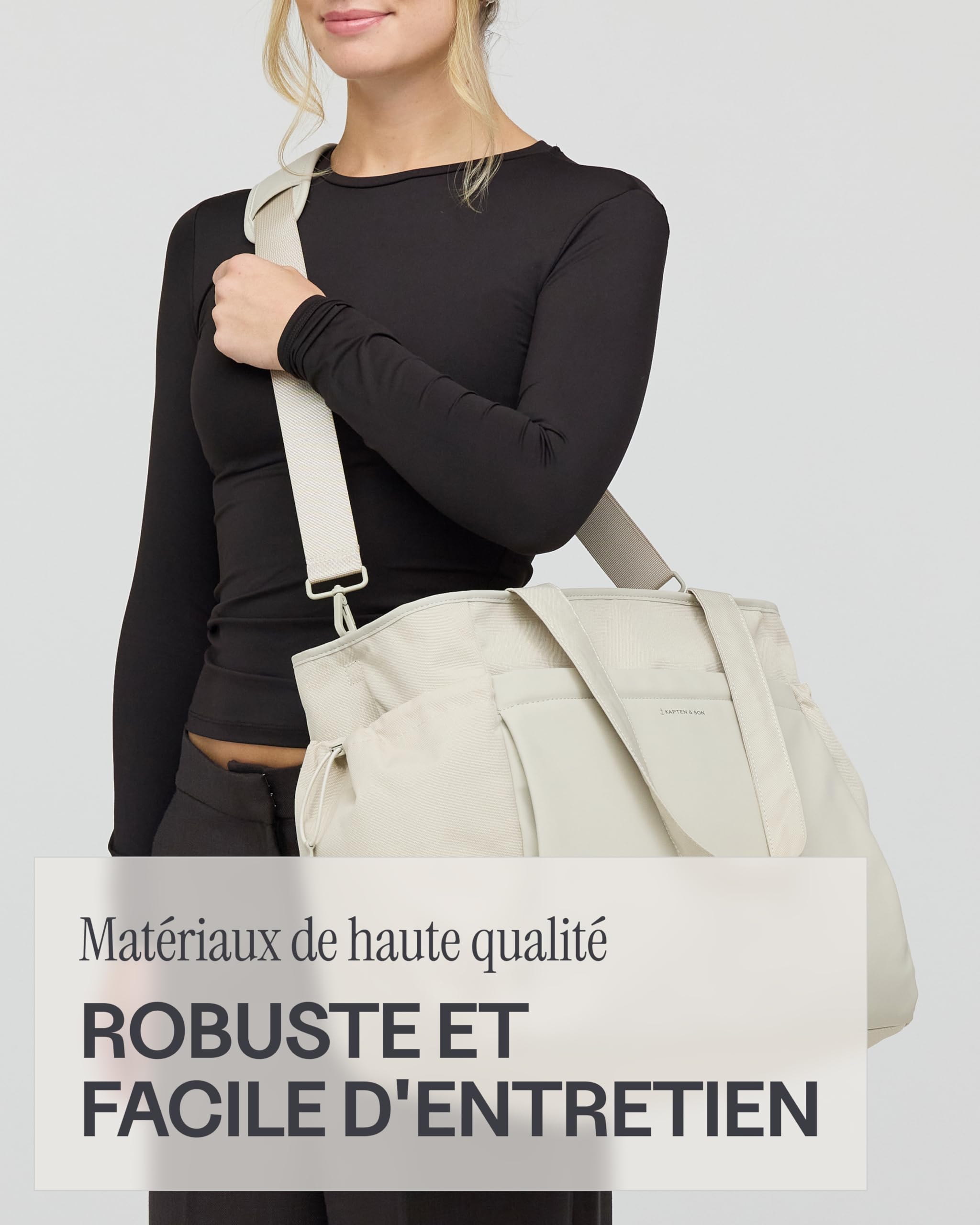 Kapten & Son Shopper Hellvi Diaper Set Sac à langer 25 l fixation poussette valise trousse toilette matelas langer porte-bouteille isotherme