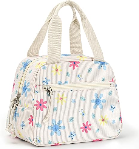 Miniatura 16 de Bolsa de almuerzo, bolsa de almuerzo aislada para mujeres y hombres, lonchera impermeable, bolsa de almuerzo tipo tote de gran capacidad,