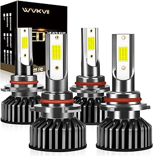 Fit For Toyota Corolla (1993-1997, 2001-2015) LED Headlight Bulbs Combo 9005/HB3 High + 9006/HB4 Low Beam Lights Bulbs, 6000K Cool White Super Bright,IP68, 4 PCS