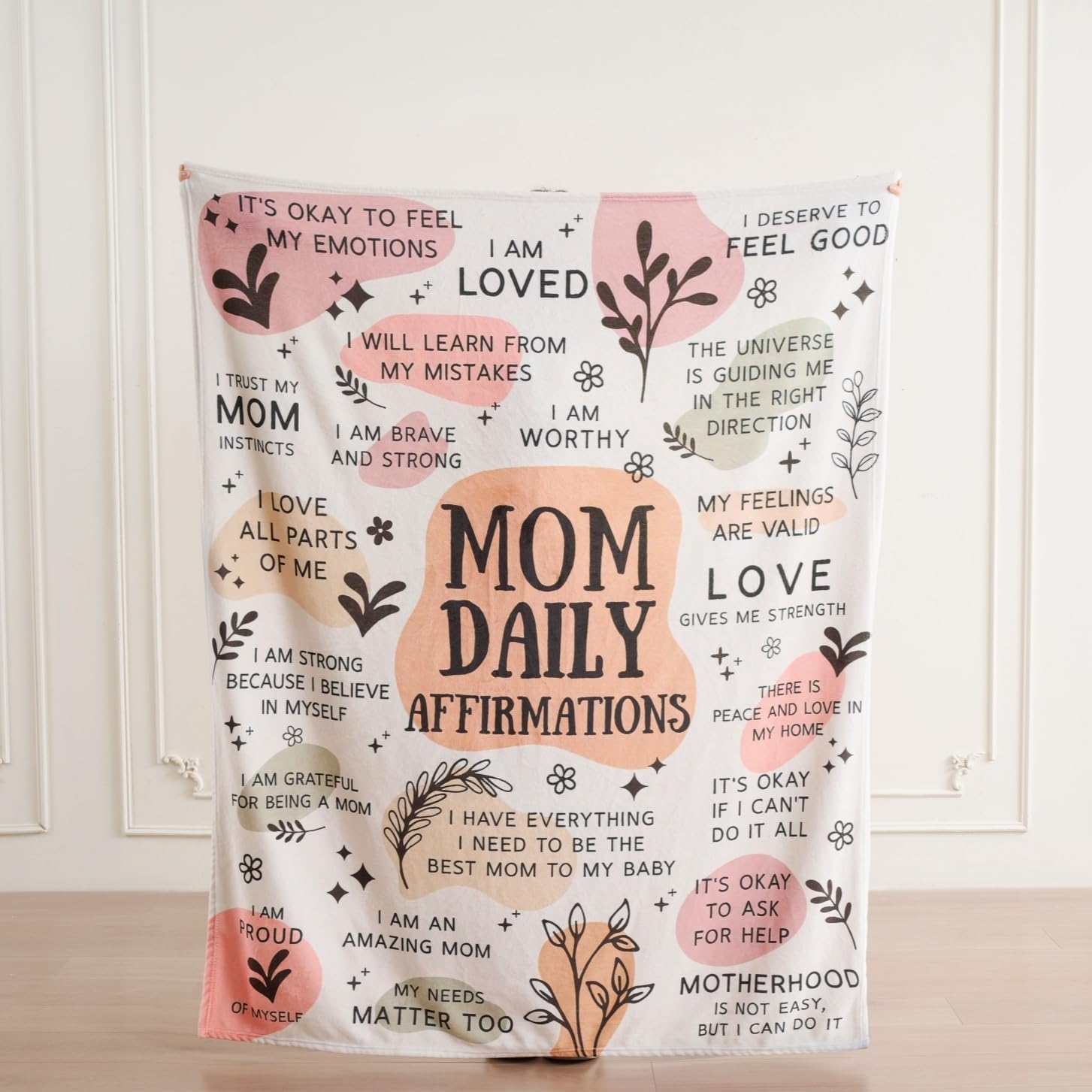 Thinking of You Gifts for Women Men – Get Well Blanket 50x60 Inch, Navy Flannel Comfort Hug Blanket, Sympathy Throw for After Surgery, Chemo, Illness, Recovery
