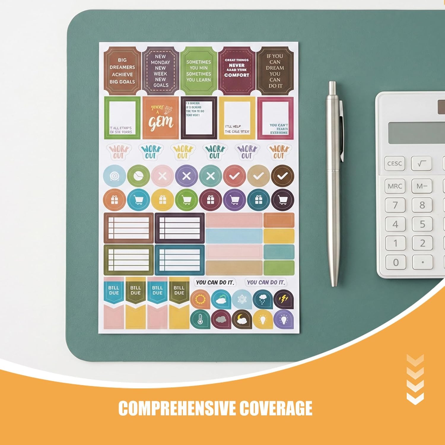 24Sheet Finance Budget Stickers: Expense Tracker Bill Reminder Sticker for Debt Monitoring, Savings Goals, Spending Log, Calendar, Planner Book, Scrapbook Journaling image 3