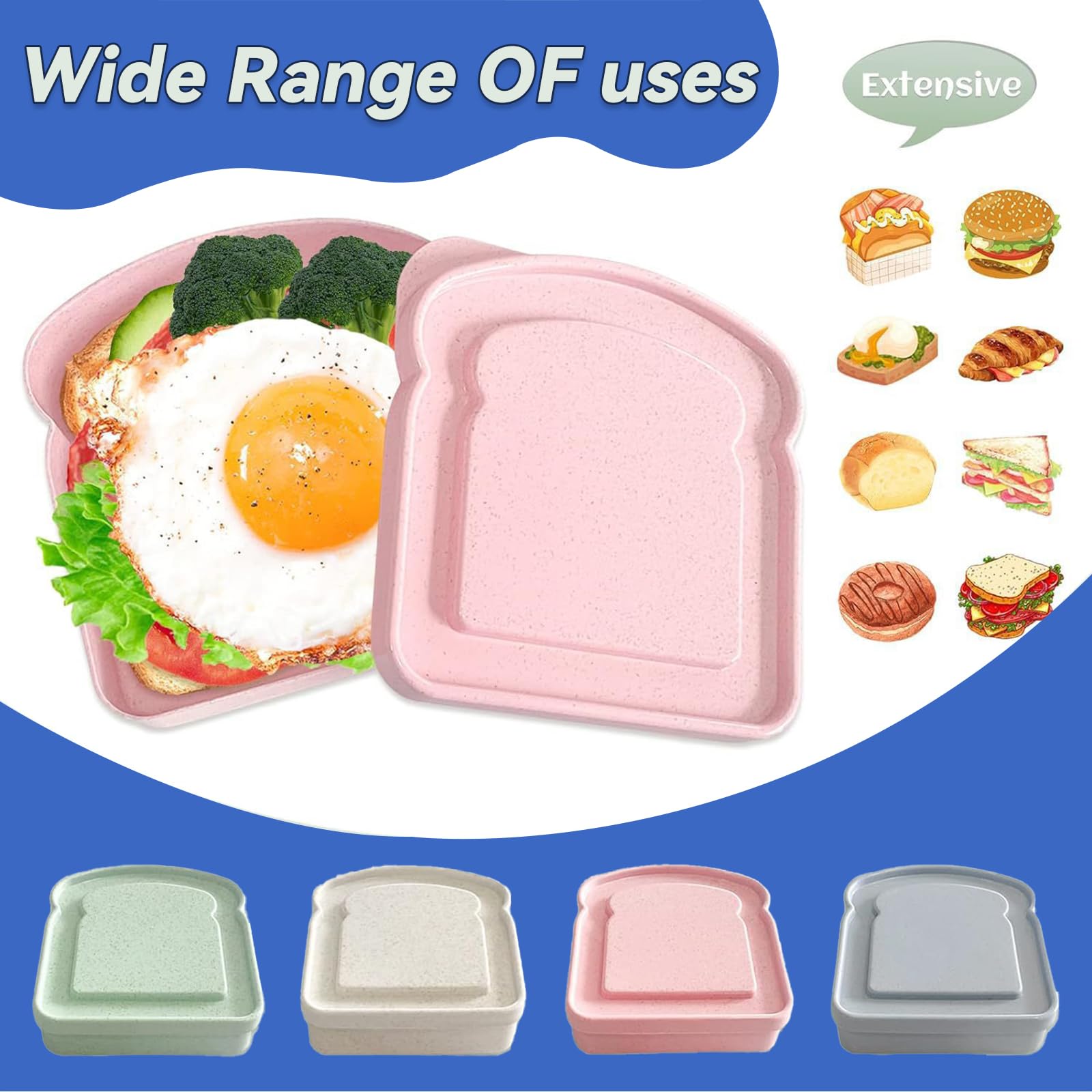 Scatola Porta Panini In Silicone Verde – Contenitore Riutilizzabile Per Sandwich, 15,5x15,5 Cm, Adatto A Microonde E Congelatore