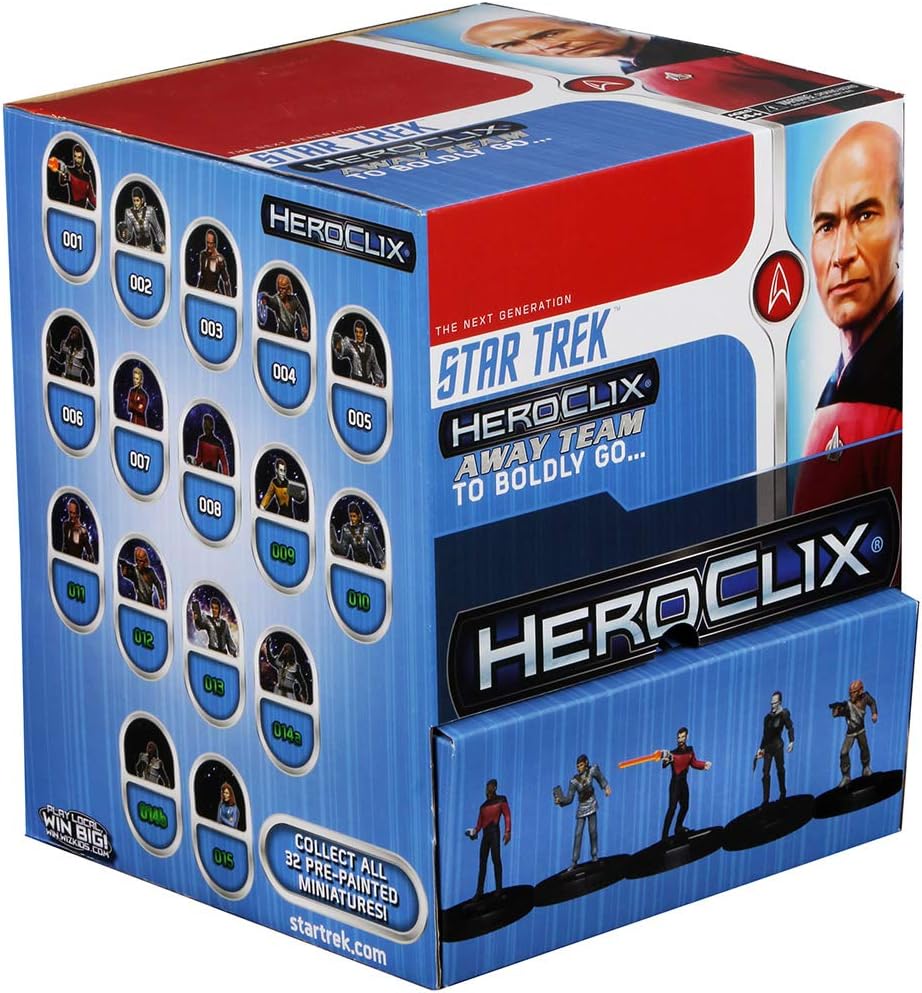Heroclix Star Trek The Next Generation Away Team to Boldly Go... Gravity Feed