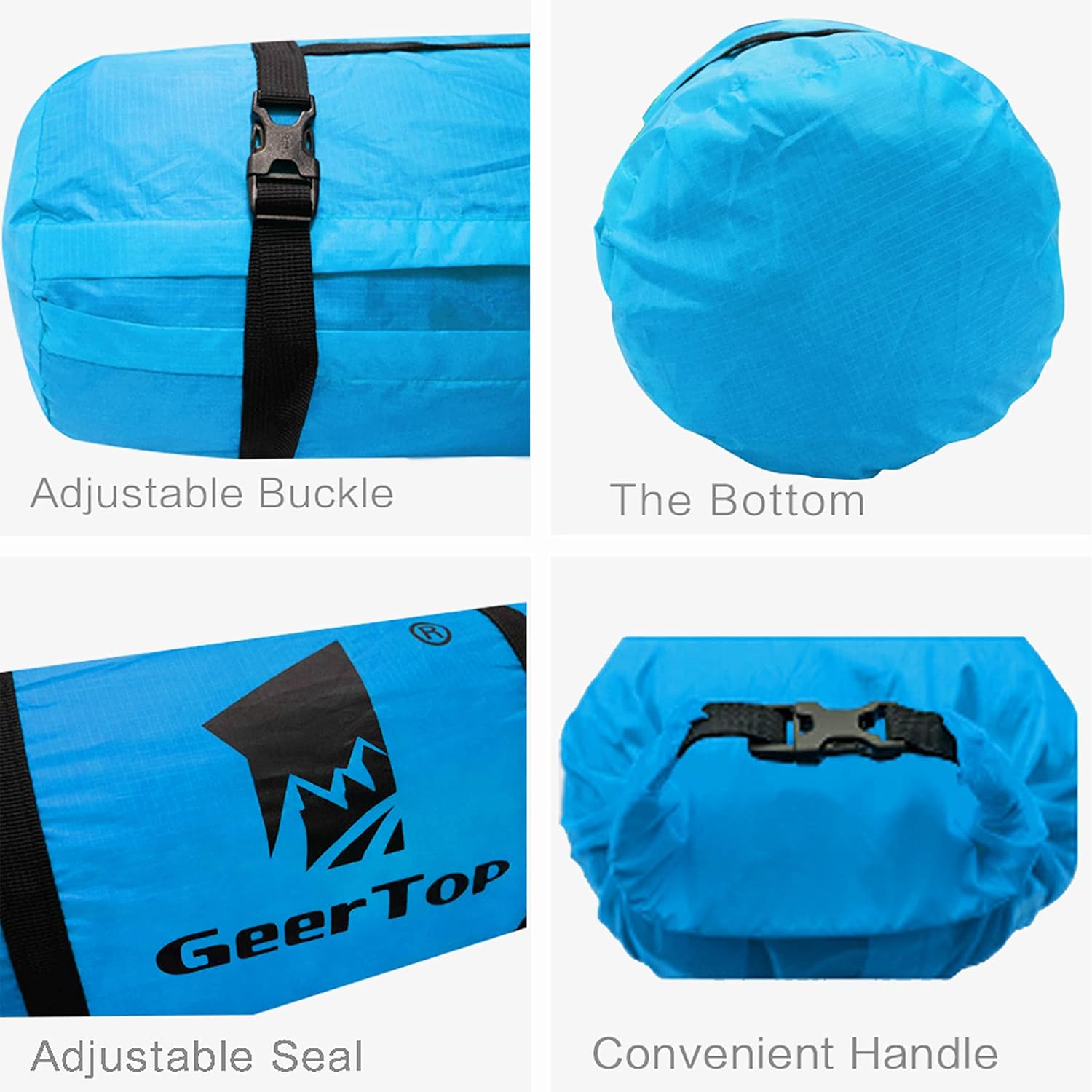 GEERTOP Adjustable Tent Compression Bag Lightweight Duffel Bag - for Camping Outdoor Sports