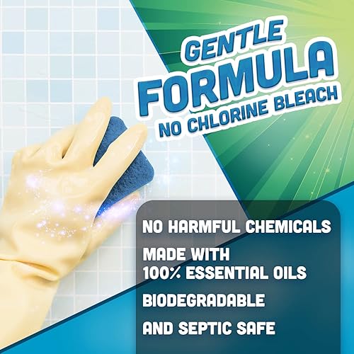 Miniatura 5 de Megabrite Quitamanchas para inodoro, fregadero de porcelana, tina y cuenco, fórmula concentrada que elimina los anillos de agua dura, óxido, cal y