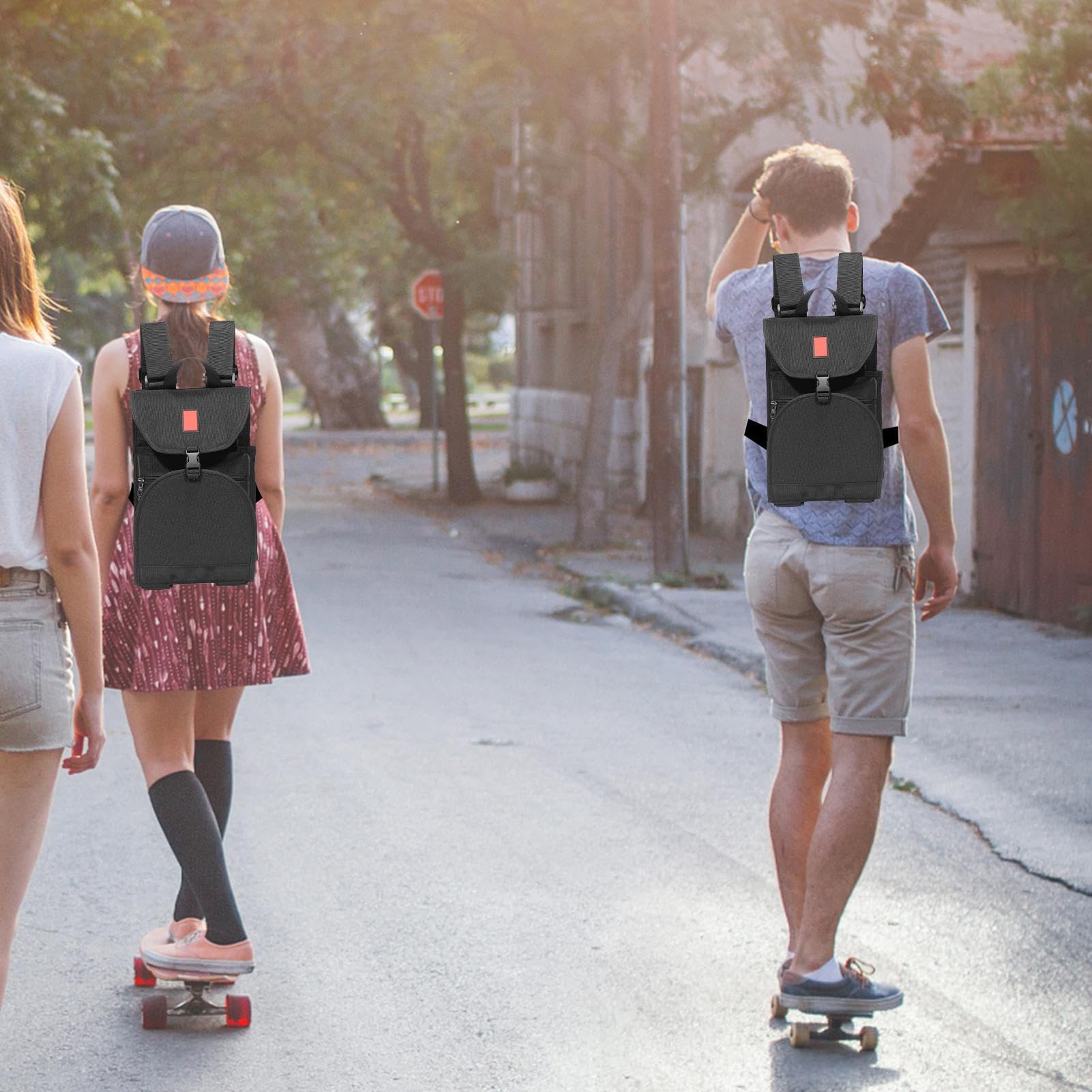 Sac de Transport pour Skateboard Organiseur d'Extérieur à Fermeture Éclair | Sac à épaule Porte-Planche pour garçons, adolescents, étudiants, adultes, école, université, terrain de jeux,
