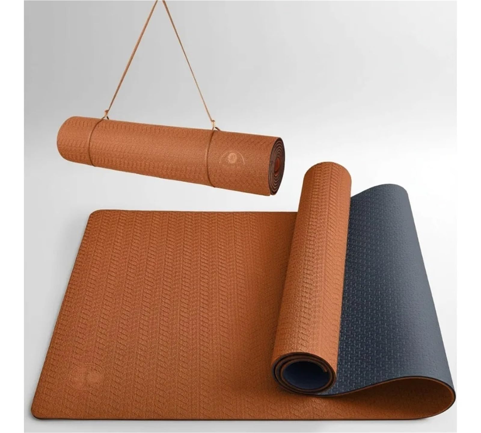 Yogamatte 6 mm TPE-Yogamatte, rutschfest, for Heimtraining, Pilates