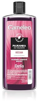 Cameleo - Pink Hair Toner with Rose Water, NO Yellow Shades, Tones, Semi Permanent Hair Dye - Blonde, Grey Hair - Colour & Care - Paraben Free | 200ml