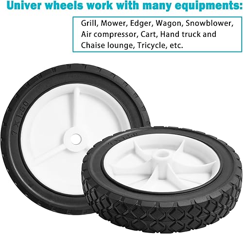 Miniatura 4 de Sutmorly 9611 - Juego de 2 ruedas para cortacésped 9611 Oregon 72-107 7 pulgadas