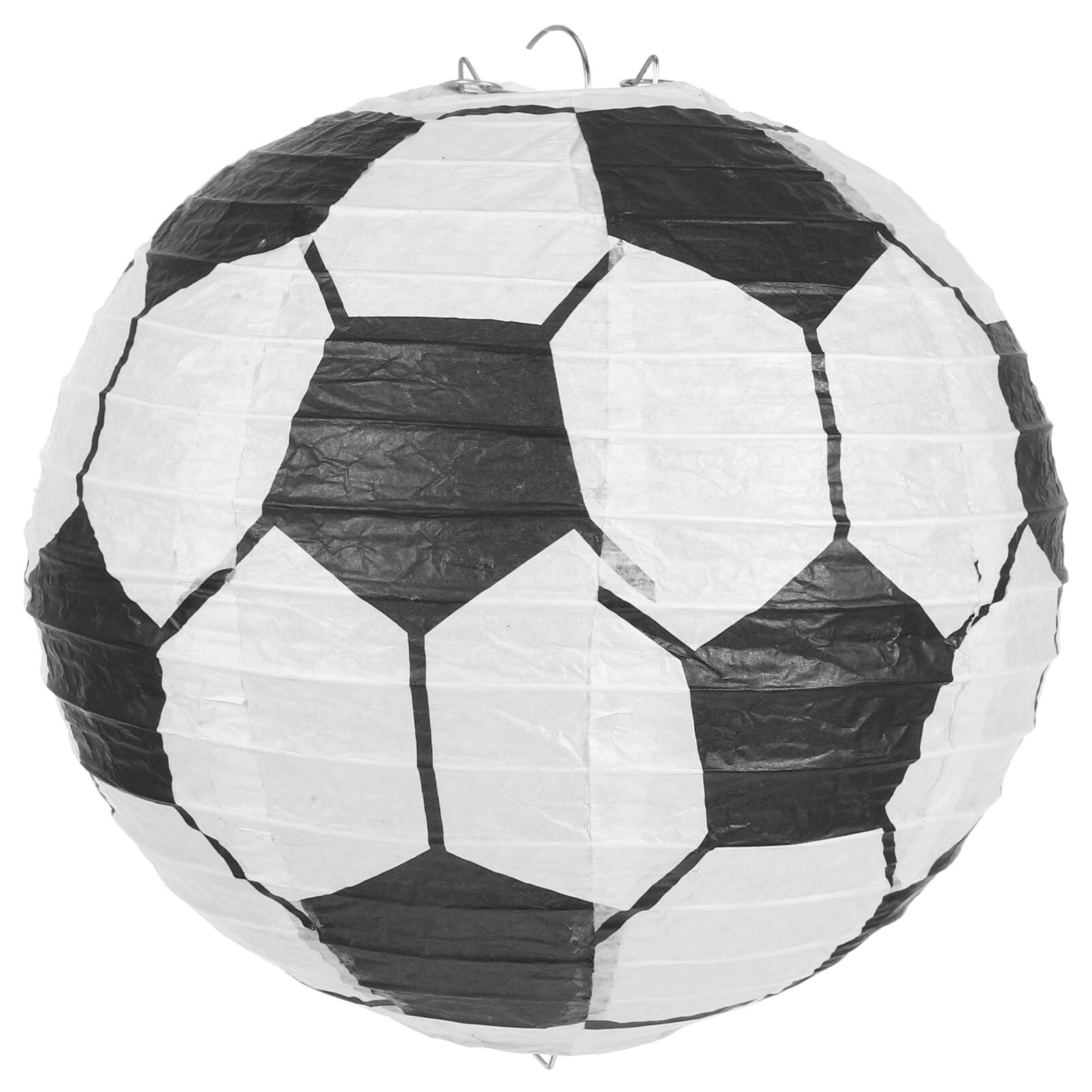 HOLIDYOYO Sports Ball Hanging Lantern Soccer Lantern Decoration Portable Design Lightweight for Birthday Parties and Sports Events Soccer Shaped Party Decor