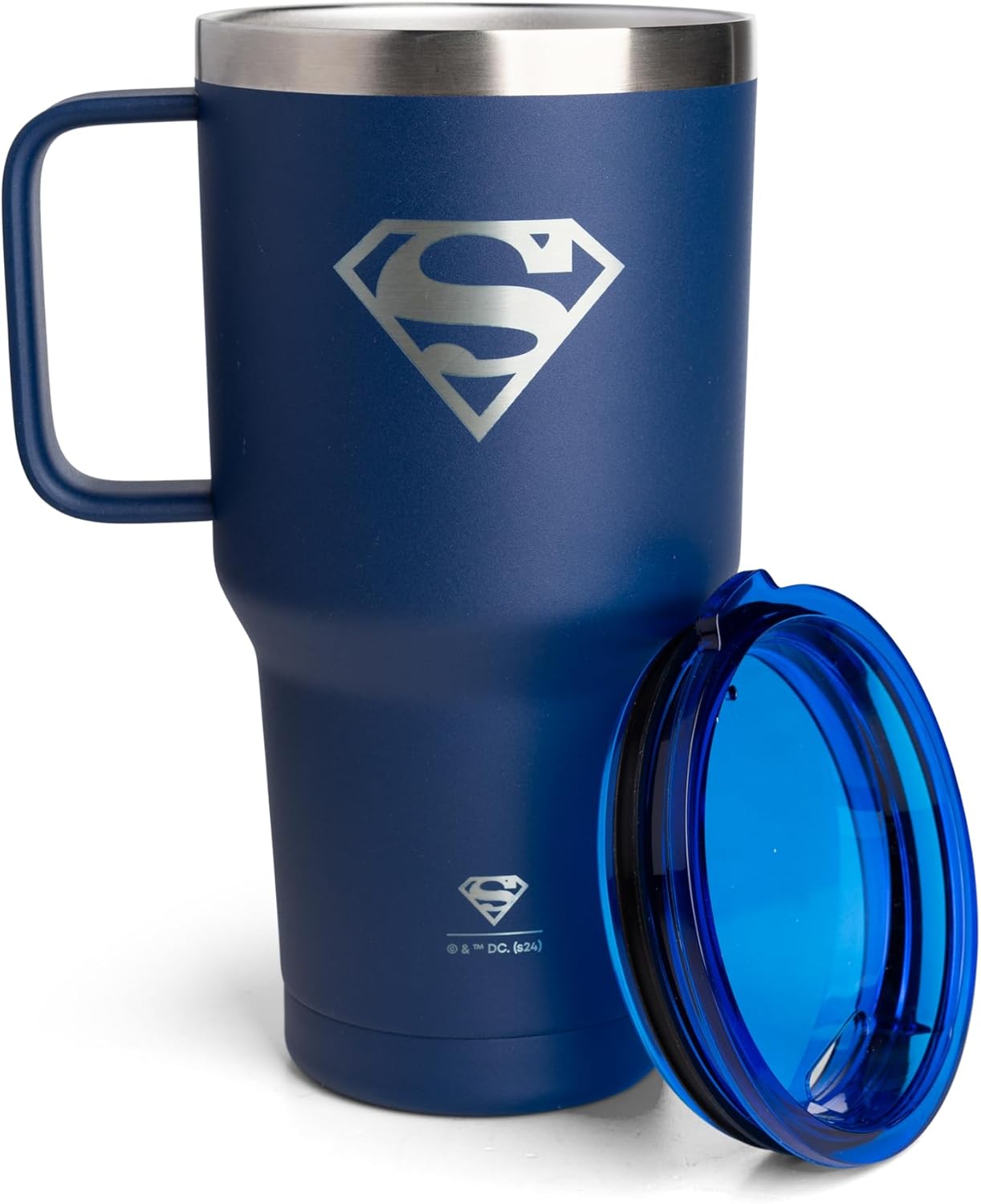 Smartshake DC COMICS Bohtal Nomad Tumbler, 900ml / 30 oz, Keeps Drinks Hot for 4 Hours & Cold for 8 Hours, Double-Wall Vacuum, Fits Cupholders, Portable Tumbler (Superman)