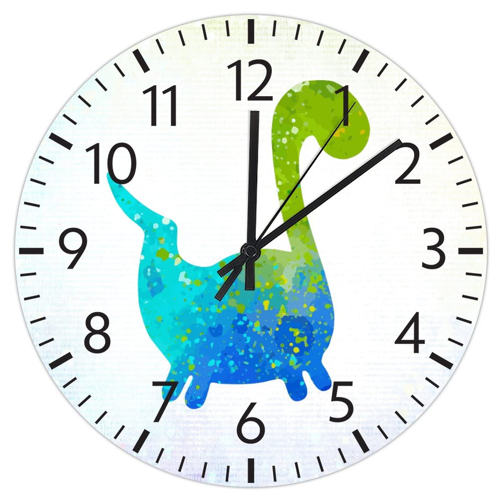Horloge murale ronde dinosaure pour illuminer la chambre de vos enfants