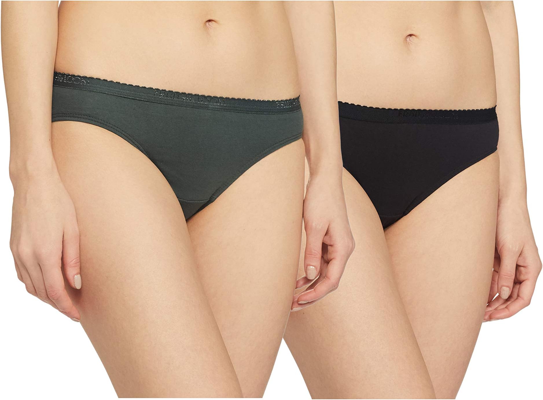 Fruit Of The LoomWomen's Better Basics Solid Bikini (Pack of 2)