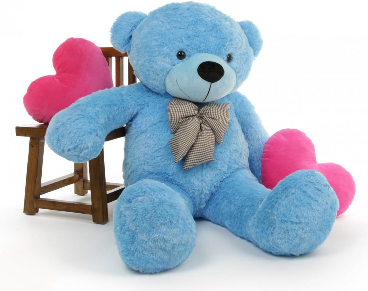 Hug N Feel 5 Feet Sky Blue Giant Teddy Bear Soft, Plush,Cuddly Stuffed Animal for Kids, Birthdays, Anniversaries, Valentine's Day,Special Occasions Large Huggable