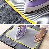 Vista 3 de FineInno 5 piezas de tela protectora de malla abrasadora, almohadilla protectora de planchado, malla protectora de ahorro de quemaduras, almohadilla