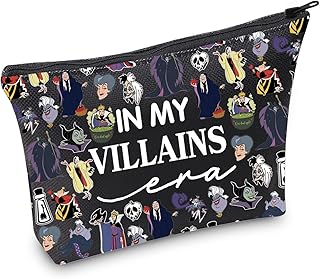 TSOTMO Villian Merch Evil Characters Group Gift Makeup Bag for Fans Evil Gift (VILLAINS Bag)