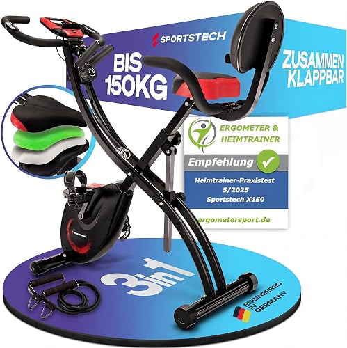 Sportstech CurvedX Heimtrainer (3-in-1, klappbar)