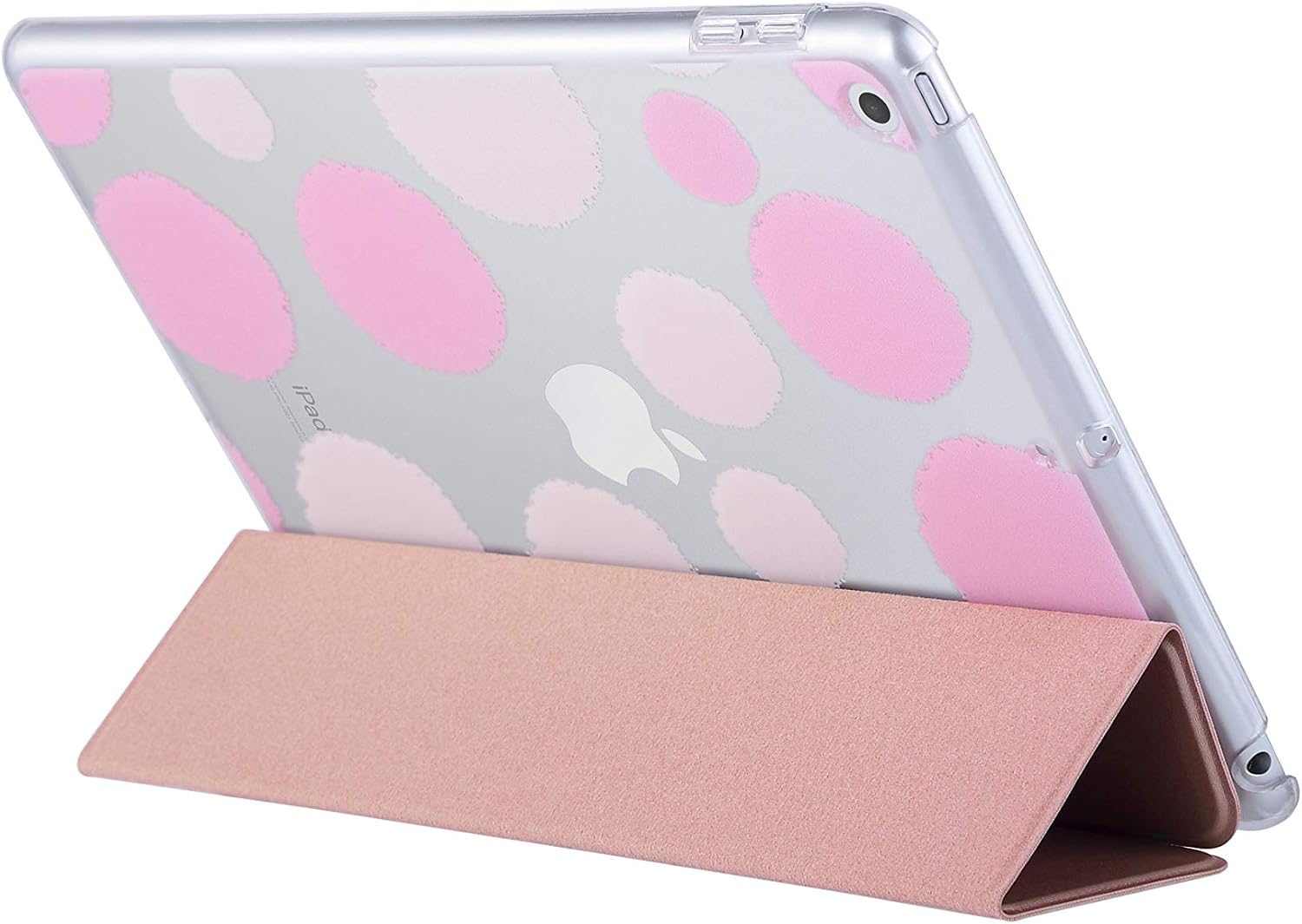 ULAK iPad 9th Generation Case 2021, iPad 8th 7th Generation Case 2020 2019, iPad 10.2 Case, Slim Lightweight Trifold Smart Shell with Auto Sleep/Wake Premium Shockproof Cover for iPad 10.2 inch, Rose