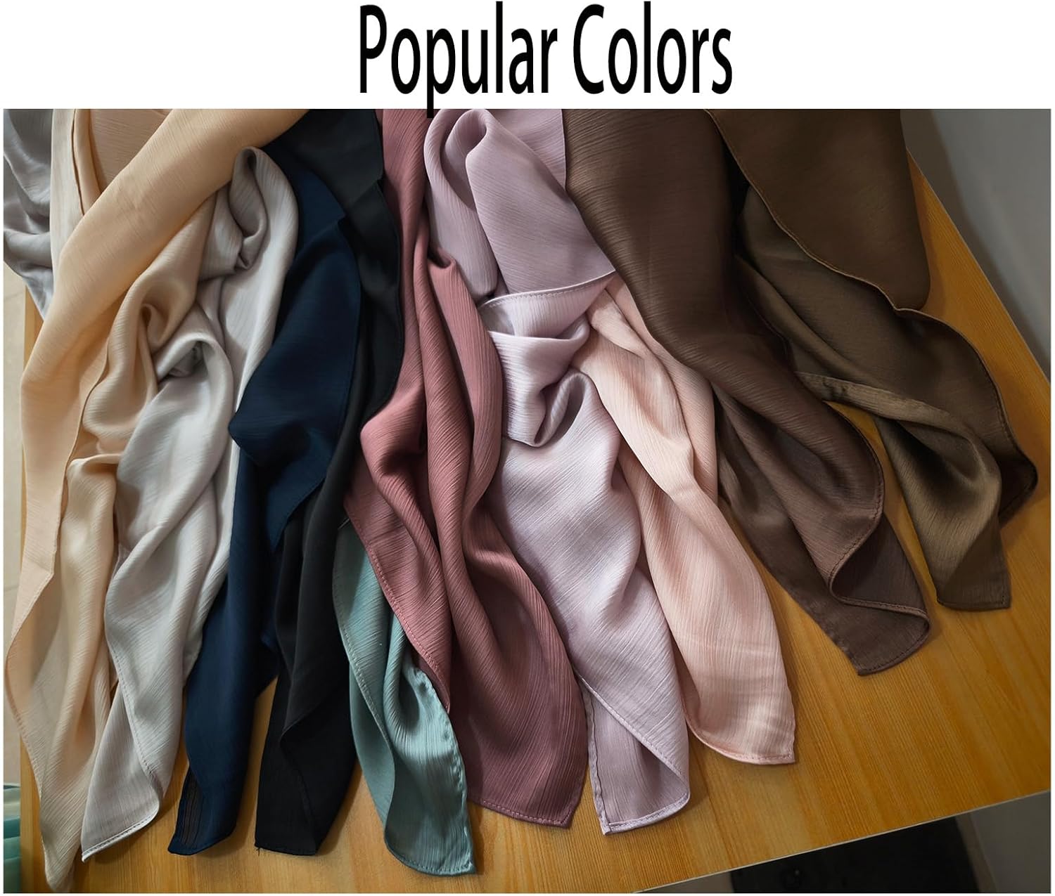 Women Hijab Head Scarf Chiffon Hijabs Lightweight Scarves Crepe Wedding Shawls and Wraps for Evening Dresses - Image 3