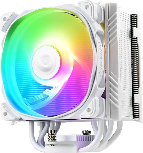 Enermax ETS-T50 Axe - Enfriador de aire de CPU RGB direccionable para AMDIntel, 5 tubos de calor de contacto directo, 230 W+ TDP, ventilador PWM de