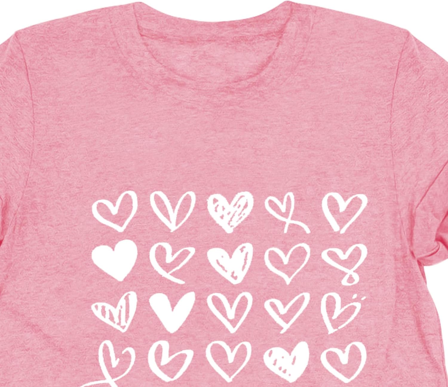 Valentines Shirts for Women Valentine Love Heart Printed Graphic Tshirt Cute Girls Casual Top - Image 4