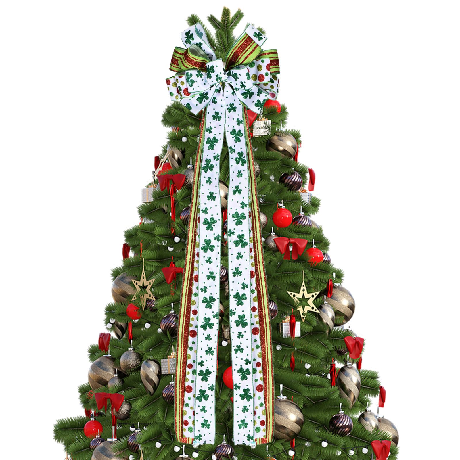 PATIKIL Fiocco Grande Per Albero 116cm x 33cm Decorazione Per Cima