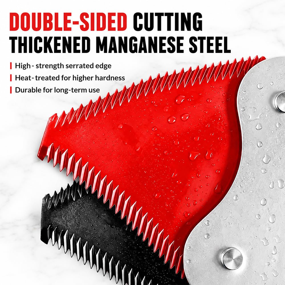 Lame Débroussailleuse pour Efco DS 3600 S Triangulaire Dentée 230mm Coupe Herbe Trou Central 25,4mm,Red