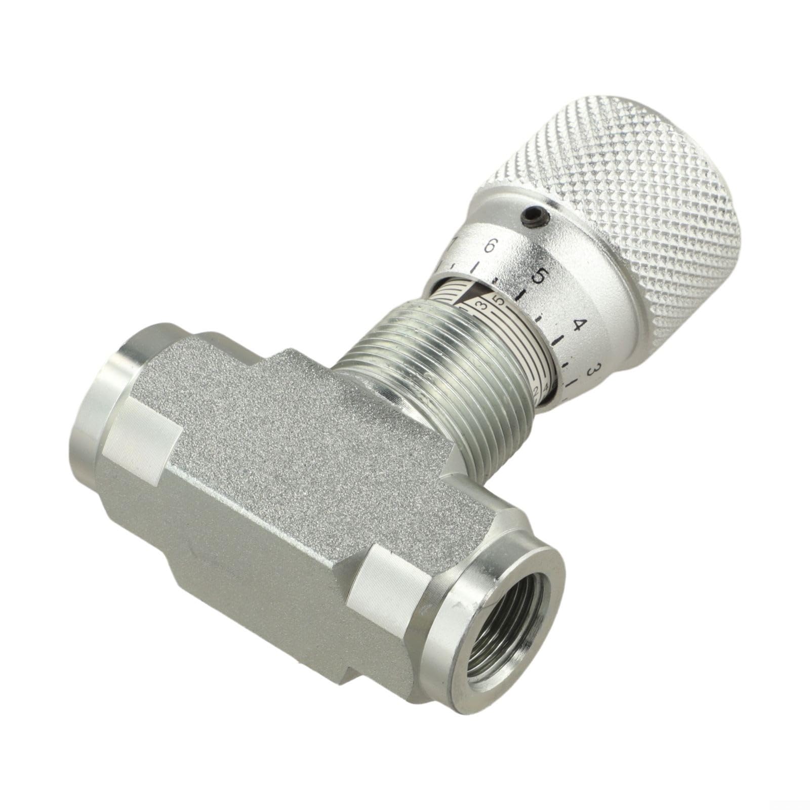 Zwei-Wege-Hydraulik-Durchflussregelventil, Kohlenstoffstahl, bidirektionaler Drossel für Flüssigkeiten, Luft, Öl, Gas, STB-G1/4 G3/8 5800 PSI (STB G3/8)
